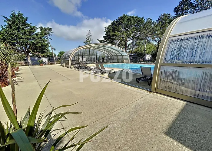 シャレー De Standing A Jullouville: 6 Couchages, Piscine Chauffee, Proche Et Commerces, Wifi Gratuit - Fr-1-361-548 ジュルヴィル・レ・パン